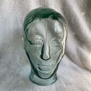 Vintage Male Glass Head